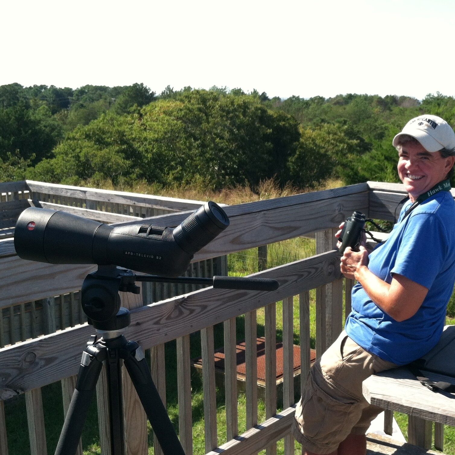 Cape Henlopen Hawk Watcher Jen Ottinger.